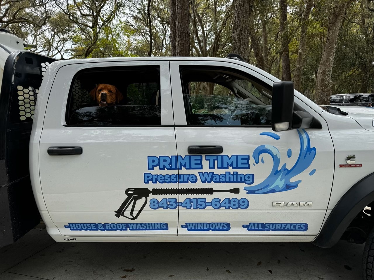 Prime Time Pressure Washing fleet